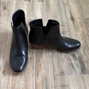 Cole Haan Black Leather Ankle Booties